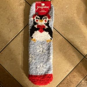 Fuzzy penguin socks